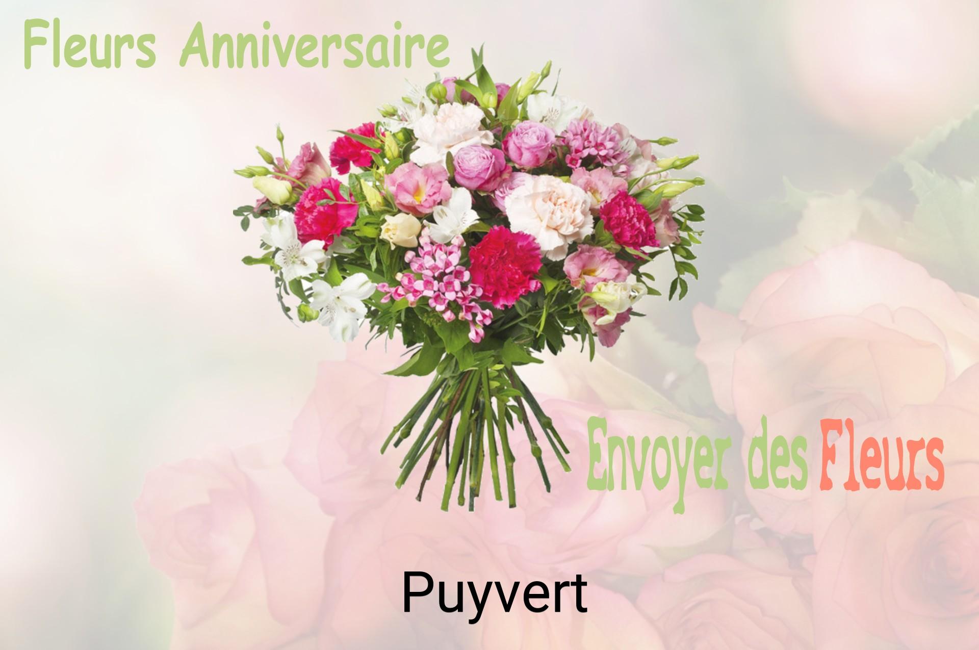 Bouquet de fleurs d’anniversaire livré à Puyvert