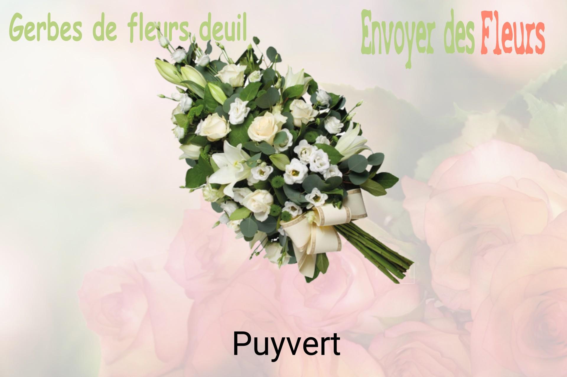 Gerbe de fleurs de deuil livrée à Puyvert